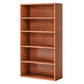 Modern Solid Bookcase Brown Rectangular Bookshelf for Living Room