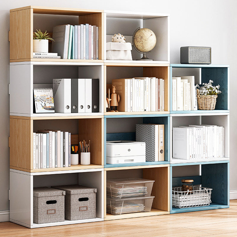 Modern & Contemporary Shelf Bookcase Open Back Bookshelf, 17.72" L x 7.09" W x 11.02" H