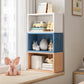 Modern & Contemporary Shelf Bookcase Open Back Bookshelf, 17.72" L x 7.09" W x 11.02" H