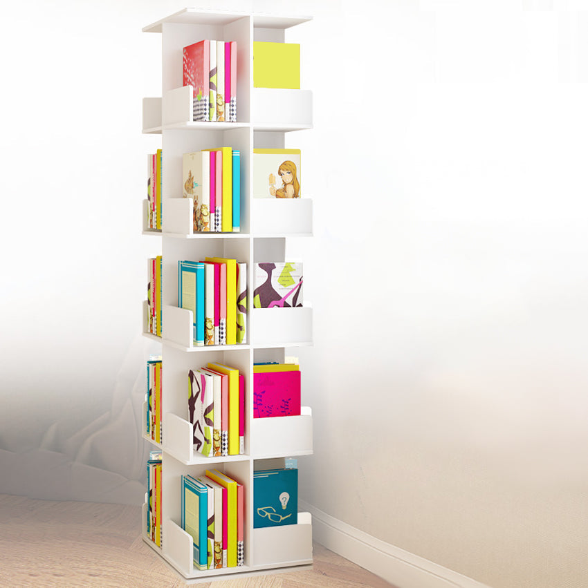 Modern Manufactured Wood Bookcase White Closed Bookshelf for Living Room Clearhalo 'Bookcases' 'furn' 'furn_bookcases' 'Furniture' 'Office Furniture' 5109795