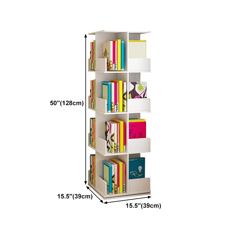 Modern Manufactured Wood Bookcase White Closed Bookshelf for Living Room Clearhalo 'Bookcases' 'furn' 'furn_bookcases' 'Furniture' 'Office Furniture' 5109802