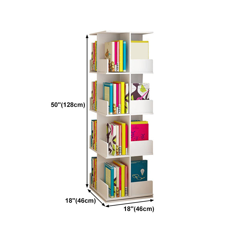 Modern Manufactured Wood Bookcase White Closed Bookshelf for Living Room Clearhalo 'Bookcases' 'furn' 'furn_bookcases' 'Furniture' 'Office Furniture' 5109805