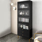 Modern Style Bookcase Standard Closed Back Wooden Bookshelf with Doors Clearhalo 'Bookcases' 'furn' 'furn_bookcases' 'Furniture' 'Office Furniture' 5109810