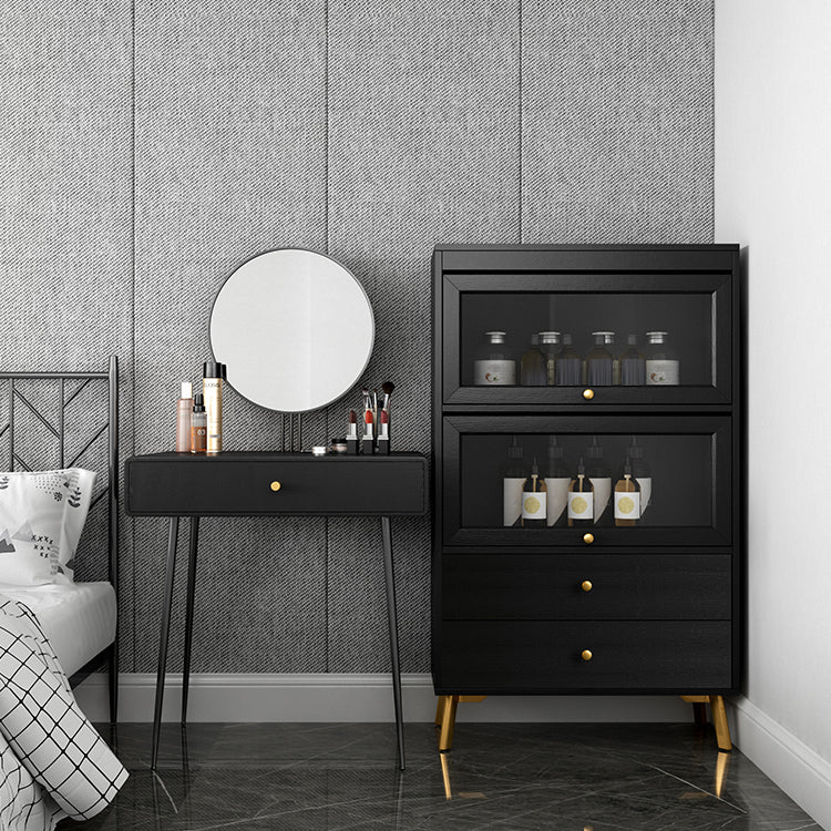 Modern Style Bookcase Standard Closed Back Wooden Bookshelf with Doors Clearhalo 'Bookcases' 'furn' 'furn_bookcases' 'Furniture' 'Office Furniture' 5109814