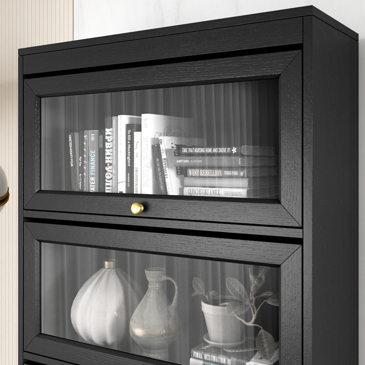 Modern Style Bookcase Standard Closed Back Wooden Bookshelf with Doors Clearhalo 'Bookcases' 'furn' 'furn_bookcases' 'Furniture' 'Office Furniture' 5109818