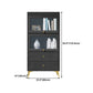 Modern Style Bookcase Standard Closed Back Wooden Bookshelf with Doors Clearhalo 'Bookcases' 'furn' 'furn_bookcases' 'Furniture' 'Office Furniture' 5109825