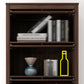 Manufactured Wood Bookcase Contemporary Standard Bookshelf with Glass Doors Clearhalo 'Bookcases' 'furn' 'furn_bookcases' 'Furniture' 'Office Furniture' 5109843