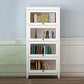 Manufactured Wood Bookcase Contemporary Standard Bookshelf with Glass Doors 31.5"L x 13.9"W x 66.8"H White Clearhalo 'Bookcases' 'furn' 'furn_bookcases' 'Furniture' 'Office Furniture' 5109848