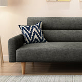 31.4 "Hリネン/ベルベット四角い腕縫製枕バックソファリビングルーム