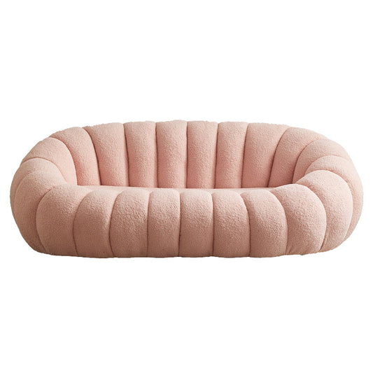 2 Seale da 27,5 "H divano a braccio inclinato in microfibra / agnello per soggiorno