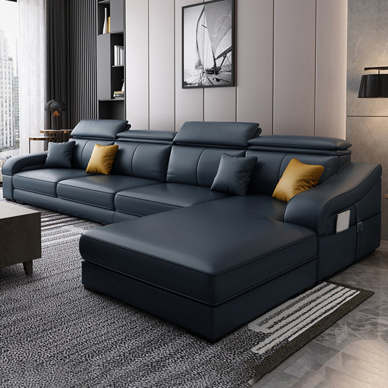 Divano a 4 posti moderno di metà secolo e cuscino da cuscino da cuscino cucito di divano posteriore