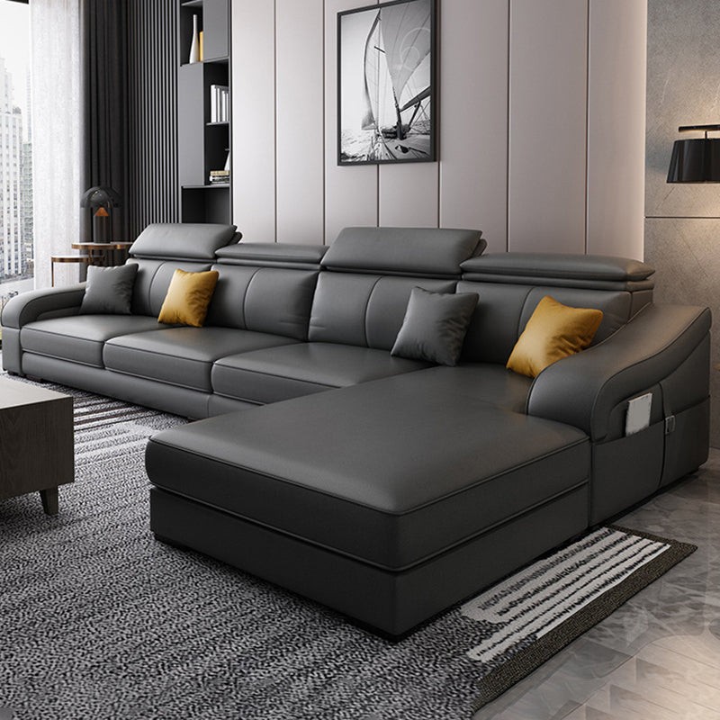 Divano a 4 posti moderno di metà secolo e cuscino da cuscino da cuscino cucito di divano posteriore