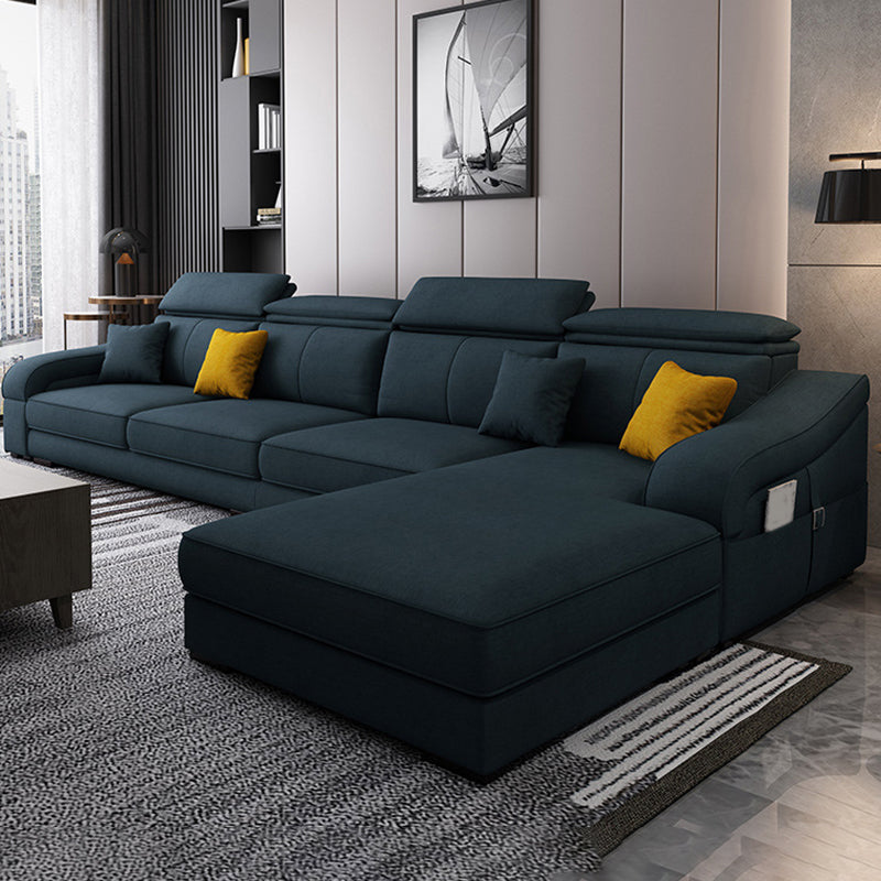 Divano a 4 posti moderno di metà secolo e cuscino da cuscino da cuscino cucito di divano posteriore