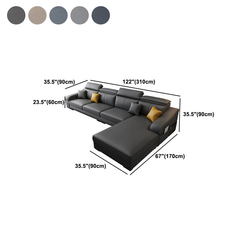 Divano a 4 posti moderno di metà secolo e cuscino da cuscino da cuscino cucito di divano posteriore