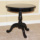 23.6"/28.3" Tall Pedestal End Table Natural/brown/black/white Round Wood Side End Table 23.6"L x 23.6"W x 23.6"H Black Clearhalo 'Coffee & Accent Tables' 'End & Side Tables' 'end_side_tables' 'furn' 'furn_end_side_tables' 'Furniture' 'Living Room Furniture' 5112962