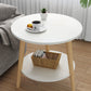 Tavolino da 3 gambe in legno bianco/naturale tavolino rotondo per soggiorno