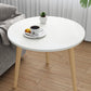 Tavolino da 3 gambe in legno bianco/naturale tavolino rotondo per soggiorno