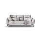 Contemporary Glam Faux Leather Sofa with Storage, Square Arm for Living Room 85''L x35"W x 35"H Grey Clearhalo 'furn' 'furn_sofas' 'Furniture' 'Living Room Furniture' 'Sofa' 'sofas' 5113035