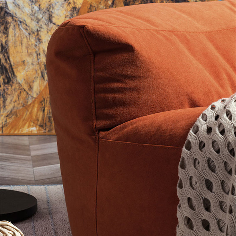 Velvet Armless Chaid 34.64 "L x 39.37" W x 18,89 "H CHAISE D'ACCINT pour le salon