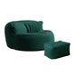 Velvet Armless Chaid 34.64 "L x 39.37" W x 18,89 "H CHAISE D'ACCINT pour le salon