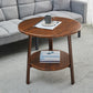 Modern Style Cocktail Table Artificial Wood White/black/brown Round Coffee Table