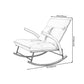 Chaise en cuir fausse 26,7 "L x 37,4" W x 37,4 "H Armes incluses pour chambre à coucher