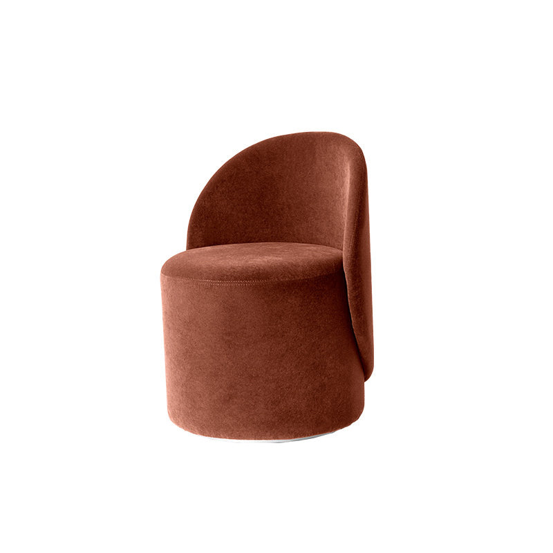 Tight Back Solid Wood Frame Armless Chair Solid Color Accent Chair Brick Red Velvet Clearhalo 'Accent Chairs' 'accent_chairs' 'Chairs & Seating' 'furn' 'furn_accent_chairs' 'Furniture' 'Living Room Furniture' 5113377