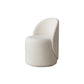 Tight Back Solid Wood Frame Armless Chair Solid Color Accent Chair Off-White Wool Blend Clearhalo 'Accent Chairs' 'accent_chairs' 'Chairs & Seating' 'furn' 'furn_accent_chairs' 'Furniture' 'Living Room Furniture' 5113378