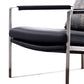 Chaise de bras en cuir fausse 28,74 "L x 31,88" W x 29.13 "H fauteuil accent pour le salon