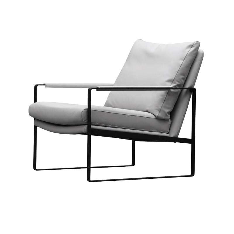 Chaise de bras en cuir fausse 28,74 "L x 31,88" W x 29.13 "H fauteuil accent pour le salon