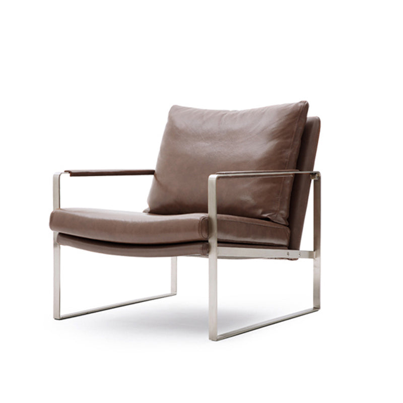 Chaise de bras en cuir fausse 28,74 "L x 31,88" W x 29.13 "H fauteuil accent pour le salon