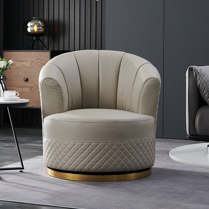 Chaise de luxe légère italienne pivotante chaise simple salon single canapé nordique