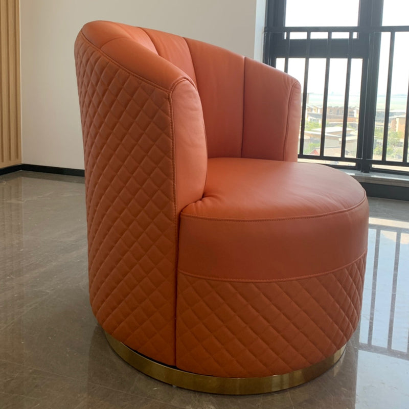 Chaise de luxe légère italienne pivotante chaise simple salon single canapé nordique