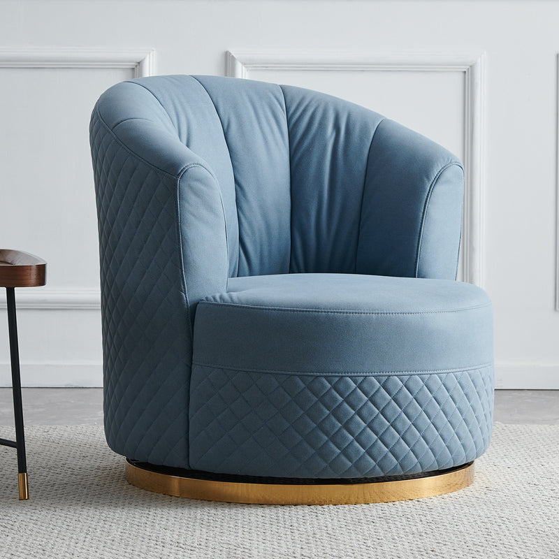 Chaise de luxe légère italienne pivotante chaise simple salon single canapé nordique