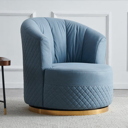 Chaise de luxe légère italienne pivotante chaise simple salon single canapé nordique