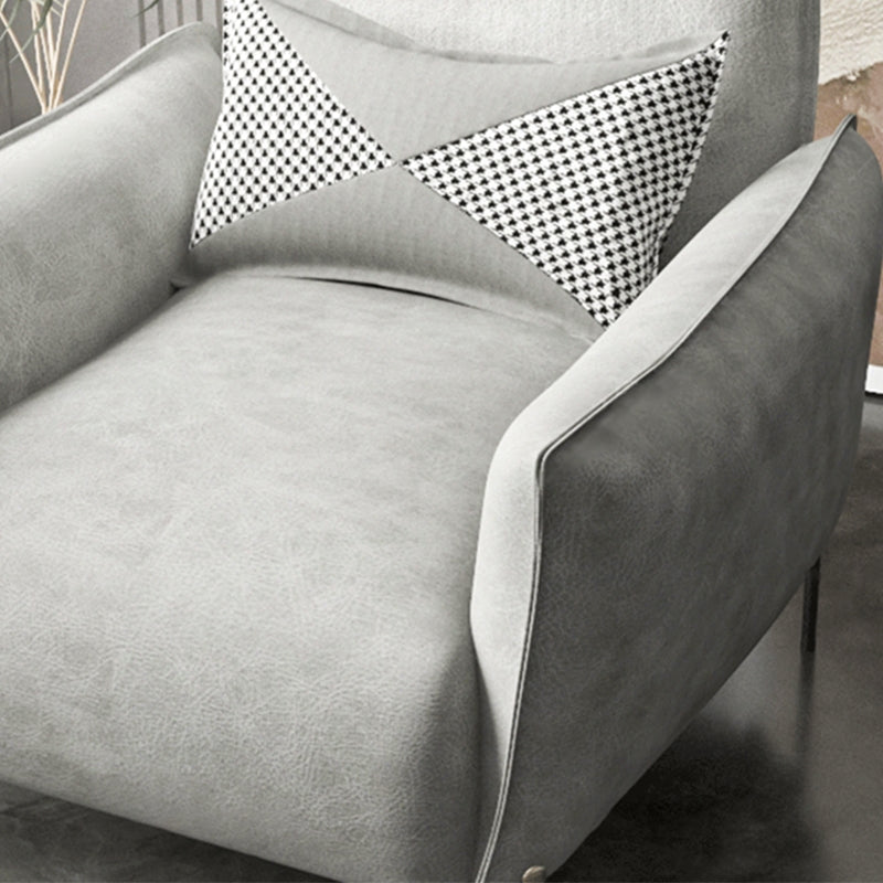 Chaise canapé à accent tissu scandinave, chaise longue pour le salon