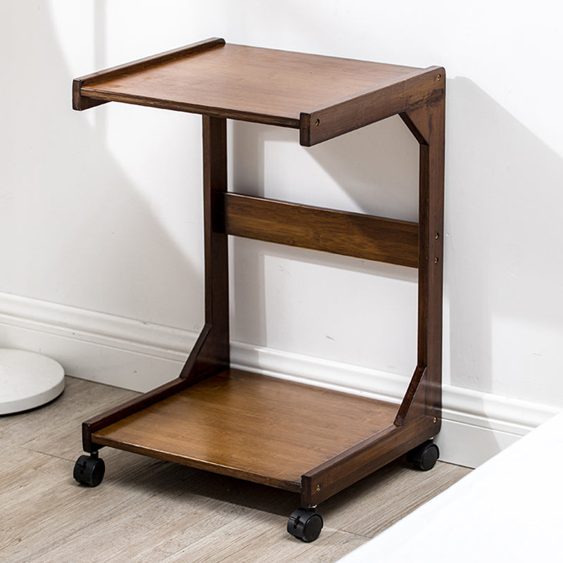 TABELLA DI NACCHIO/FINE DI LEGNO NATURALE 24,8 pollici H-SHELF COMPLETO COMPLETO CON I CAPERSO