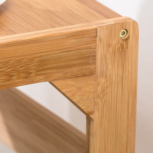 TABELLA DI NACCHIO/FINE DI LEGNO NATURALE 24,8 pollici H-SHELF COMPLETO COMPLETO CON I CAPERSO