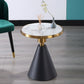 Voetstuk Basisontwerp Cocktailtafel Marmeren tafel Ronde salontafel met metalen basis