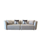 Stain-Resistant Faux Leather Modern Sofa/Sectional for Apartment, Living Room