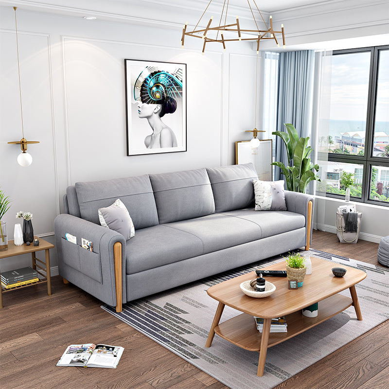 59.06 "W √ó 32.68" D √ó 38.58 "H vierkante armslaper met opslag en opvouwbaar