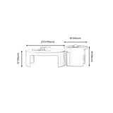 Sled 2 Nesting Coffee Table Contemporary Round Stone Cocktail Table Clearhalo 'Coffee & Accent Tables' 'Coffee Tables' 'coffee_tables' 'furn' 'furn_coffee_tables' 'Furniture' 'Living Room Furniture' 5113959