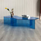 Geometric Clear Acrylic Coffee Table Modern Colored Cocktail Table Clearhalo 'Coffee & Accent Tables' 'Coffee Tables' 'coffee_tables' 'furn' 'furn_coffee_tables' 'Furniture' 'Living Room Furniture' 5113966