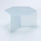 Geometric Clear Acrylic Coffee Table Modern Colored Cocktail Table Textured White Clearhalo 'Coffee & Accent Tables' 'Coffee Tables' 'coffee_tables' 'furn' 'furn_coffee_tables' 'Furniture' 'Living Room Furniture' 5113970