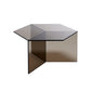 Geometric Clear Acrylic Coffee Table Modern Colored Cocktail Table Grey Clearhalo 'Coffee & Accent Tables' 'Coffee Tables' 'coffee_tables' 'furn' 'furn_coffee_tables' 'Furniture' 'Living Room Furniture' 5113971