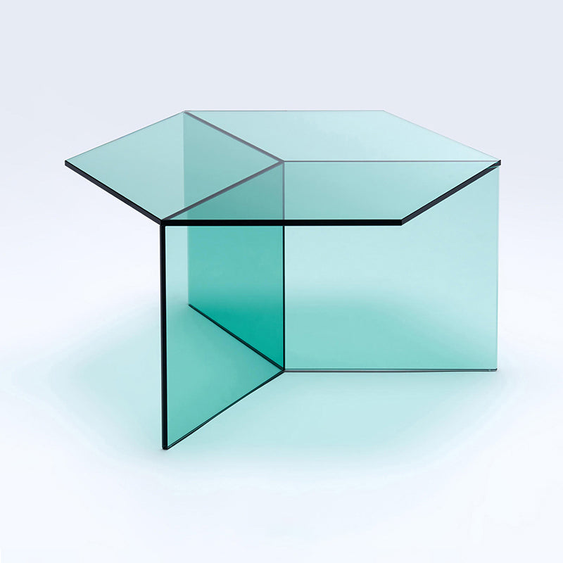 Geometric Clear Acrylic Coffee Table Modern Colored Cocktail Table Green Clearhalo 'Coffee & Accent Tables' 'Coffee Tables' 'coffee_tables' 'furn' 'furn_coffee_tables' 'Furniture' 'Living Room Furniture' 5113972