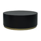 Modern Wood Coffee Table with Drawers Cocktail Table Round in Black 31.5"L x 31.5"W x 14"H Black Drawers Not Included Clearhalo 'Coffee & Accent Tables' 'Coffee Tables' 'coffee_tables' 'furn' 'furn_coffee_tables' 'Furniture' 'Living Room Furniture' 5113992