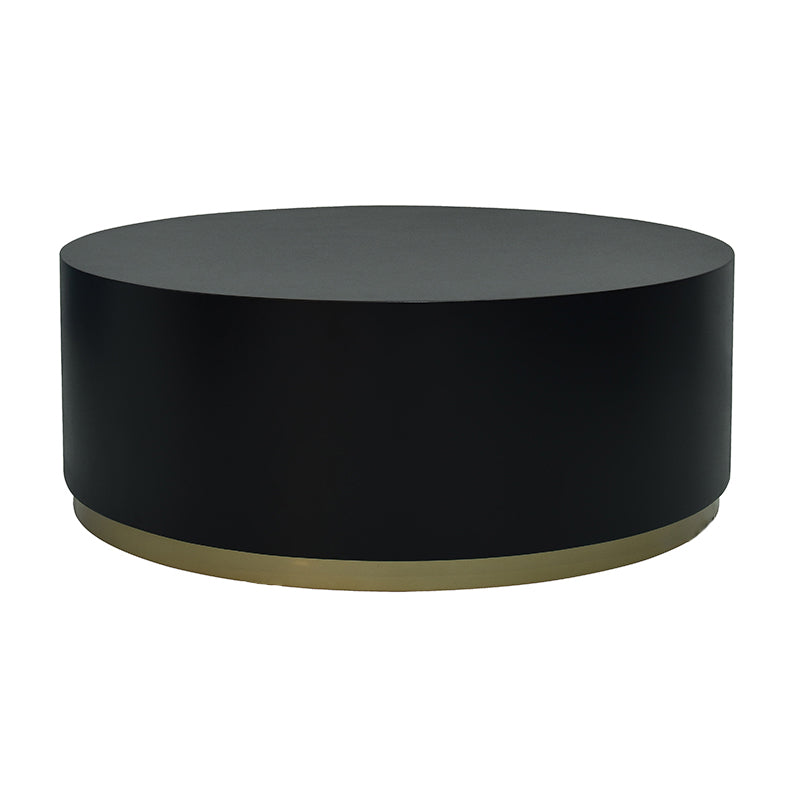 Modern Wood Coffee Table with Drawers Cocktail Table Round in Black 31.5"L x 31.5"W x 14"H Black Drawers Not Included Clearhalo 'Coffee & Accent Tables' 'Coffee Tables' 'coffee_tables' 'furn' 'furn_coffee_tables' 'Furniture' 'Living Room Furniture' 5113992
