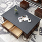 Modern Wood Coffee or End Table with Storage Cocktail Table Rectangular in Black Clearhalo 'Coffee & Accent Tables' 'Coffee Tables' 'coffee_tables' 'furn' 'furn_coffee_tables' 'Furniture' 'Living Room Furniture' 5114008