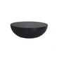 Modern Concrete Black Cocktail Table Round Coffee Table - White Clearhalo 'Coffee & Accent Tables' 'Coffee Tables' 'coffee_tables' 'furn' 'furn_coffee_tables' 'Furniture' 'Living Room Furniture' 5114021